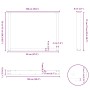 Patas mesa centro forma de U 2 uds acero blanco 100x(72-73) cm