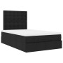 Estructura cama otomana colchón tela negro 120x200cm