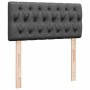 Estructura cama otomana colchones tela gris oscuro 200x200cm