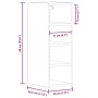 Armario colgante cocina contrachapada blanco 20x29,5x60 cm