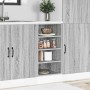 Armario bajo de madera de ingeniería gris sonoma 40x44,5x81,5cm