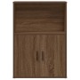 Estantería madera de ingeniería marrón roble 60x24x85 cm