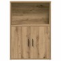 Estantería de madera de ingeniería roble artisan 60x24x85 cm