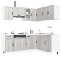 Mueble cocina Kalmar sonoma gris 11 pzas madera contrachapada
