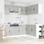 Mueble cocina Kalmar sonoma gris 11 pzas madera contrachapada