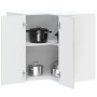 Mueble esquinero cocina Lucca madera contrachapada gris cemento