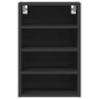 Armario colgante de cocina contrachapada negro 40x29,5x60 cm