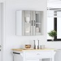 Armario pared cocina puerta de cristal Lucca sonoma gris