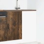 Mueble bajo de cocina Kalmar de madera ingeniería roble ahumado