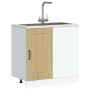 Mueble bajo de cocina Kalmar madera ingeniería de roble sonoma
