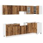 Mueble de cocina 11 piezas madera contrachapada madera vieja