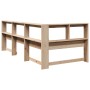 Cabecero librería en forma de L madera maciza de pino 90 cm