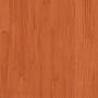 Cabecero cama estantería forma L marrón encerado 120 cm