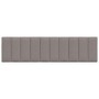 Cabecero de cama acolchado tela gris taupé 180 cm