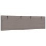Cabecero de cama acolchado tela gris taupé 180 cm