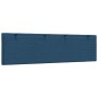Cabecero de cama acolchado tela azul 180 cm