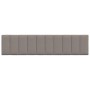 Cabecero de cama acolchado tela gris taupe 200 cm