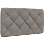 Cabecero de cama acolchado tela gris taupé 80 cm