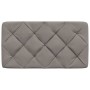 Cabecero de cama acolchado tela gris taupé 80 cm