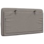 Cabecero de cama acolchado tela gris taupé 80 cm
