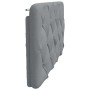 Cabecero de cama acolchado tela gris claro 100 cm