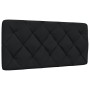 Cabecero de cama acolchado tela negro 100 cm