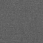 Cabecero de cama acolchado tela gris oscuro 120 cm