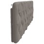 Cabecero de cama acolchado tela gris taupé 160 cm