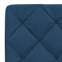 Cabecero de cama acolchado tela azul 180 cm