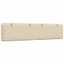 Cabecero de cama acolchado tela crema 200 cm