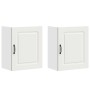 Armarios de pared cocina 2 uds Kalmar madera ingeniería blanca