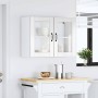 Armario pared cocina puerta cristal Lucca blanca alto brillo