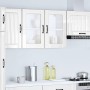 Armario pared cocina puerta cristal Lucca blanca alto brillo