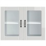 Armario pared cocina puerta cristal Lucca blanca alto brillo