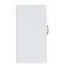 Armario pared cocina puerta cristal Lucca blanca alto brillo