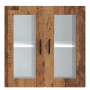 Armario de pared para cocina puerta cristal Porto madera vieja