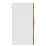 Armario de pared para cocina puerta cristal Porto madera vieja