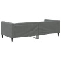 Sofá cama sin colchón tela gris oscuro 90x200 cm