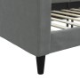 Sofá cama sin colchón tela gris oscuro 90x200 cm