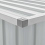 Caja de almacenaje para jardín gris 109x67x65 cm