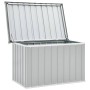 Caja de almacenaje para jardín gris 109x67x65 cm