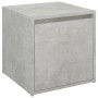 Cajón taburete madera contrachapada gris hormigón 40,5x40x40 cm