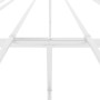 Estructura de cama sin colchón metal blanco 140x190 cm