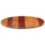 Tablero de mesa redonda madera maciza de acacia 25-27 mm 50 cm