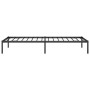 Estructura de cama de metal negro 80x200 cm