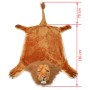Alfombra afelpada de león 205 cm marrón