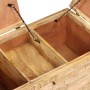 Mesa de centro de madera maciza de mango 80x40x35 cm