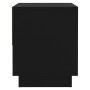 Mesitas de noche 2 uds madera contrachapada negro 45x34x44 cm