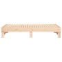 Sofá cama extraíble madera maciza de pino 2x(75x190) cm