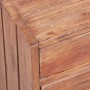 Mesita de noche con 3 cajones madera maciza caoba 35x25x35 cm